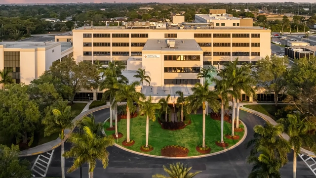 Aerial view of Lawnwood Hospital